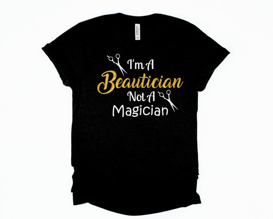 Wholesale I'm a Beautician Graphic Tee - Black