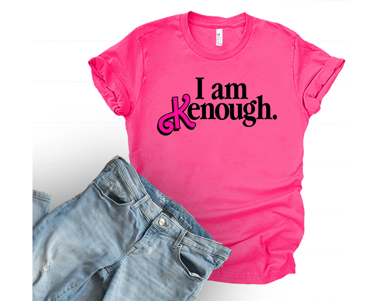 Wholesale I am Kenough - Fuchsia Tee