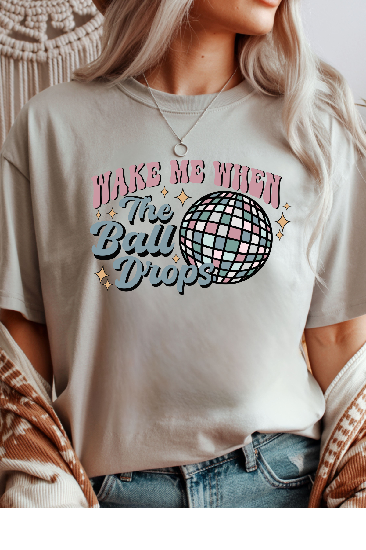 Wholesale New Year - When The Ball Drops #4 - Ice Grey Gildan Tee