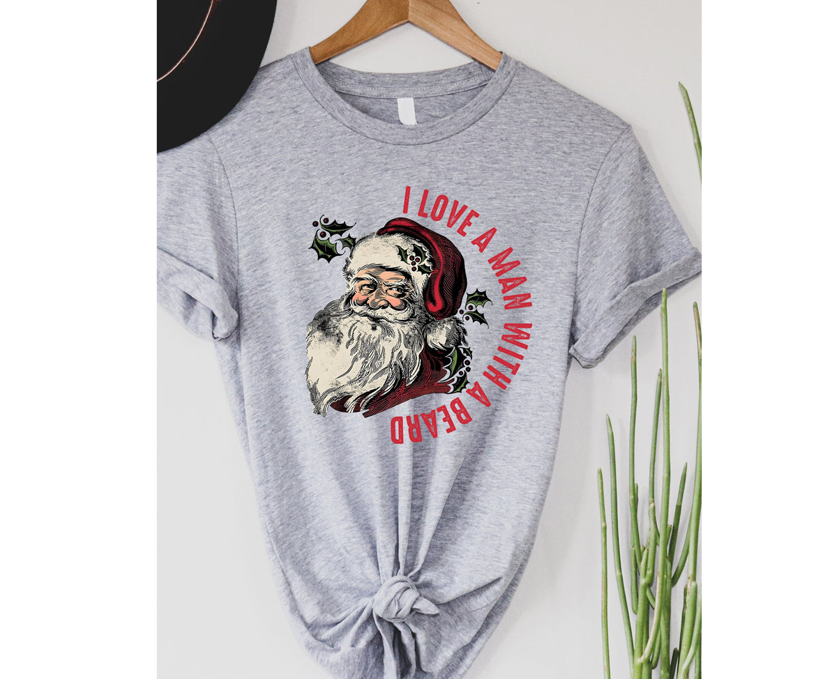 Wholesale I Love a Man With a Beard Graphic Tee - Tan Tee