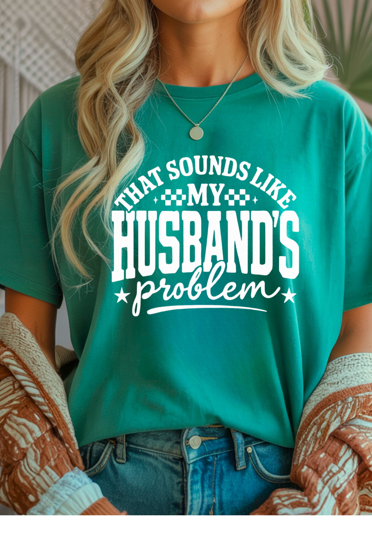 Wholesale Flower Power - Husbands Problem #2 - Jade Dome Gildan Tee