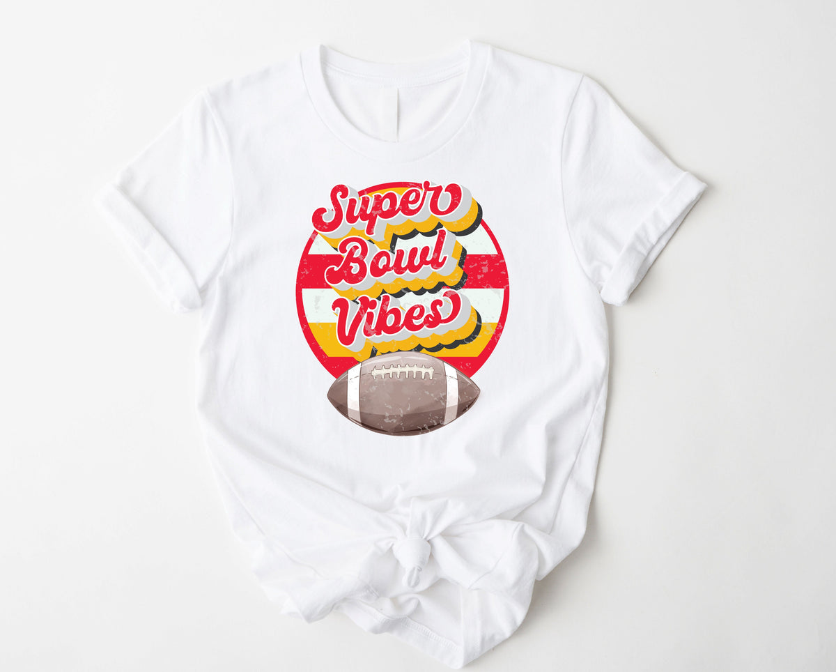 Wholesale KC Superbowl Vibes Graphic Tee - White