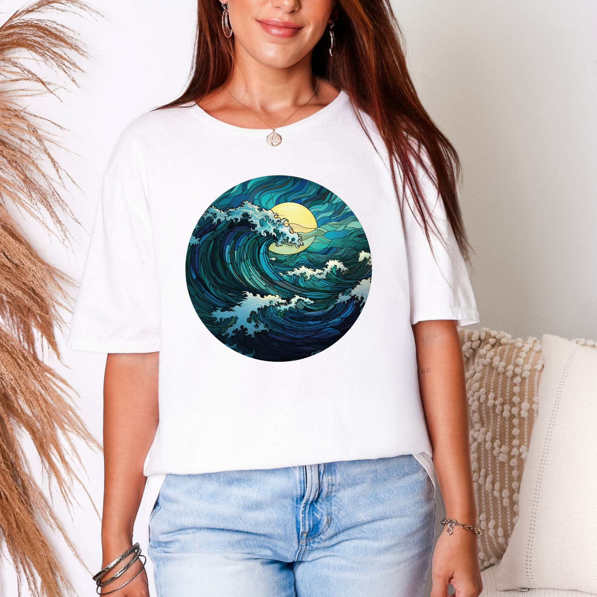 Wholesale Lagoon Whisper 10 Graphic Tee - White Tee