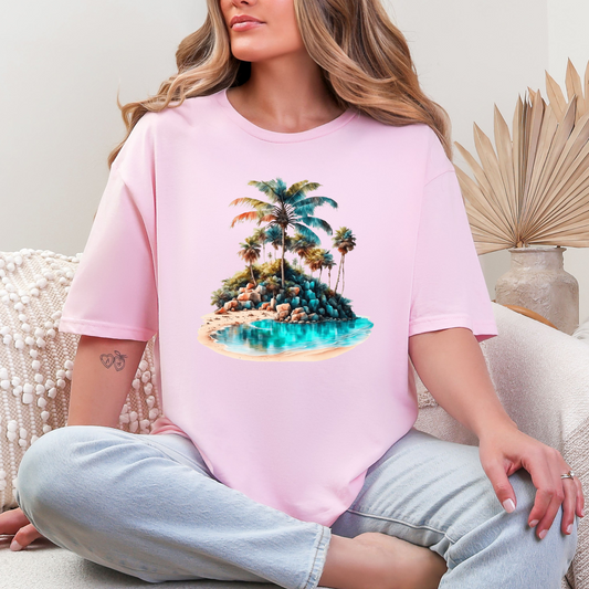 Wholesale Lagoon Whisper 2 Graphic Tee - Light Pink Tee