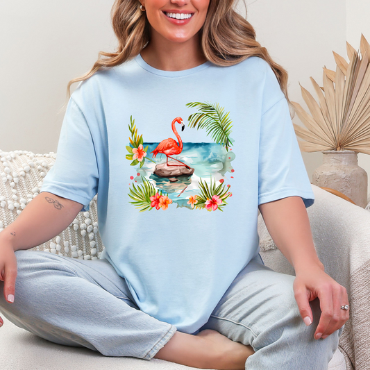 Wholesale Lagoon Whisper 3 Graphic Tee - Light Blue Tee