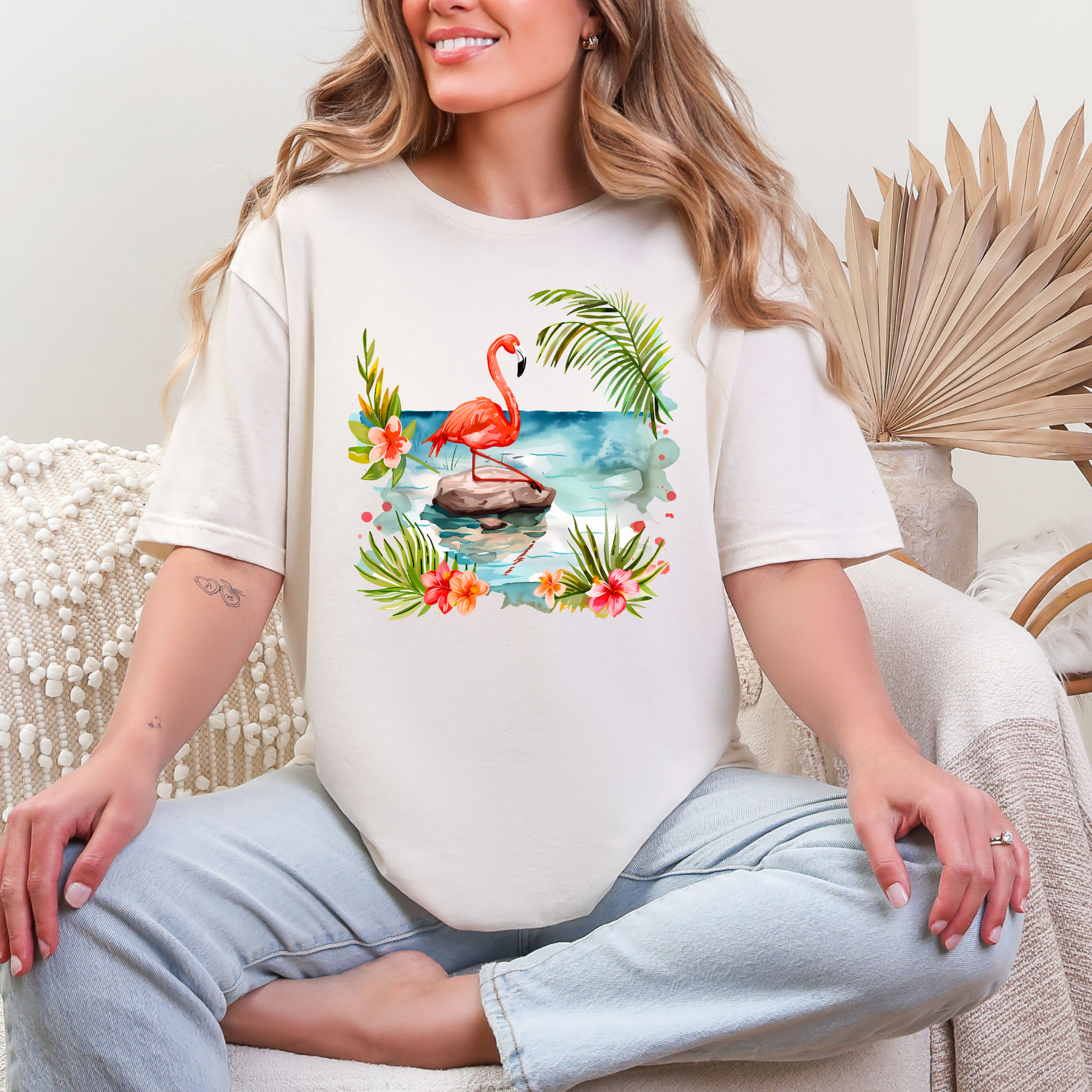 Wholesale Lagoon Whisper 3 Graphic Tee - Natural Tee