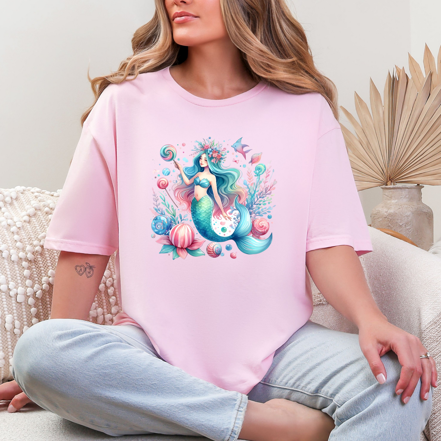 Wholesale Lagoon Whisper 4 Graphic Tee - Light Pink Tee