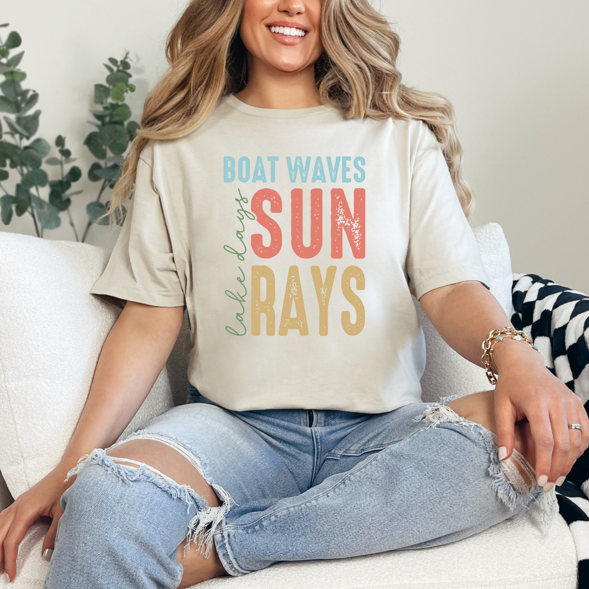 Wholesale Lagoon Whisper 6 Graphic Tee - Sand Tee