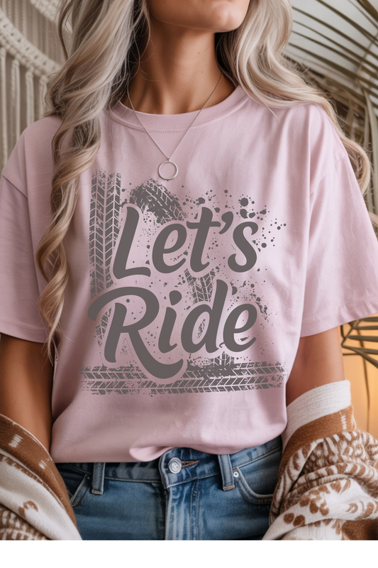Wholesale Trick or Chic - Offroad Gal #4 - Light Pink Gildan Tee