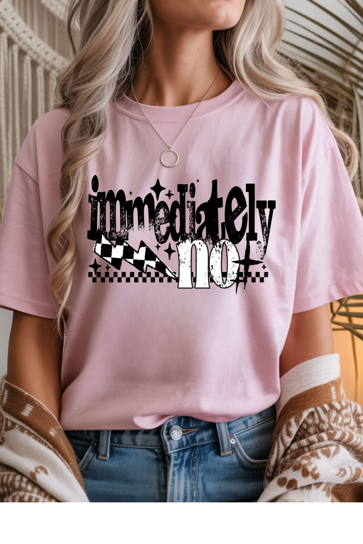 Wholesale RoseWater Glow - Immediately No #4 - Light Pink Gildan Tee
