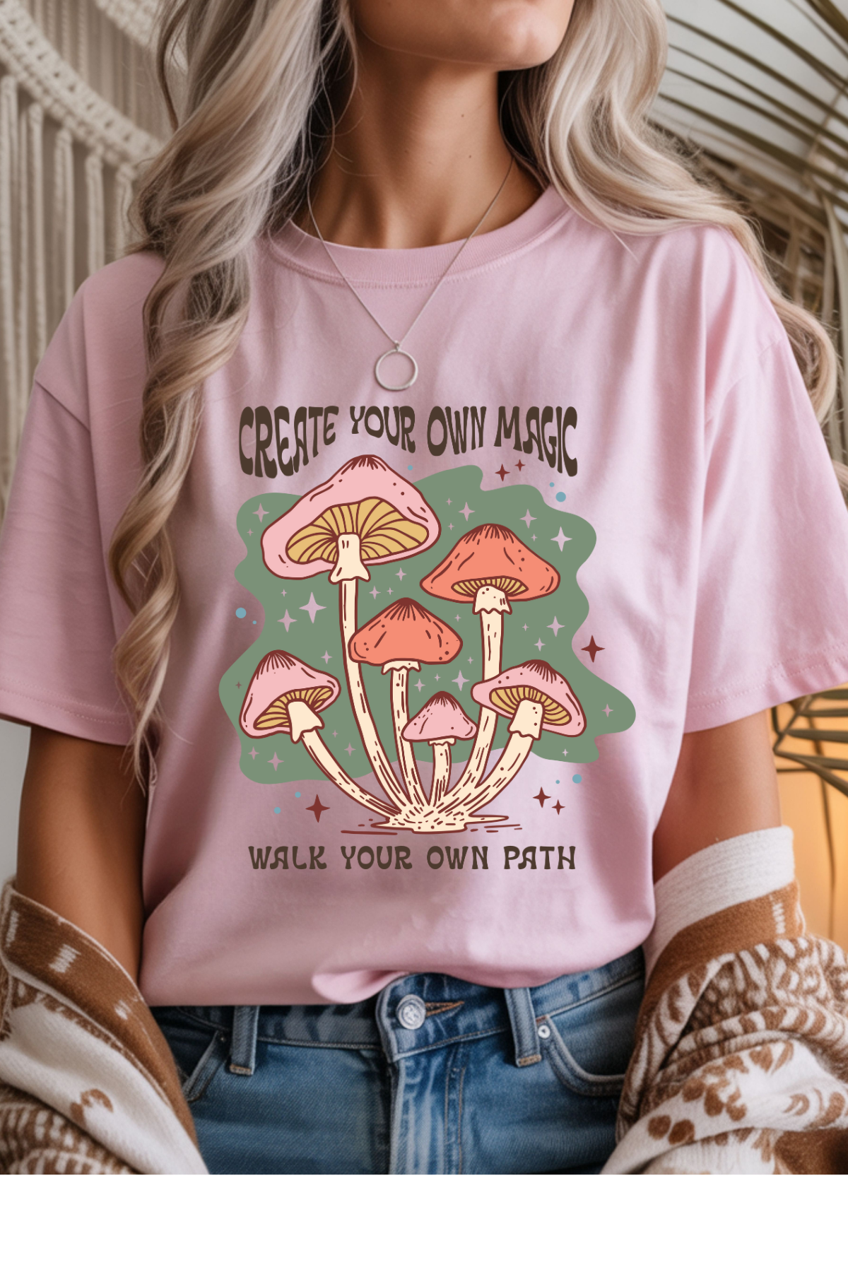 Wholesale Color Me Spring - Create Magic #6 - Light Pink Gildan Tee