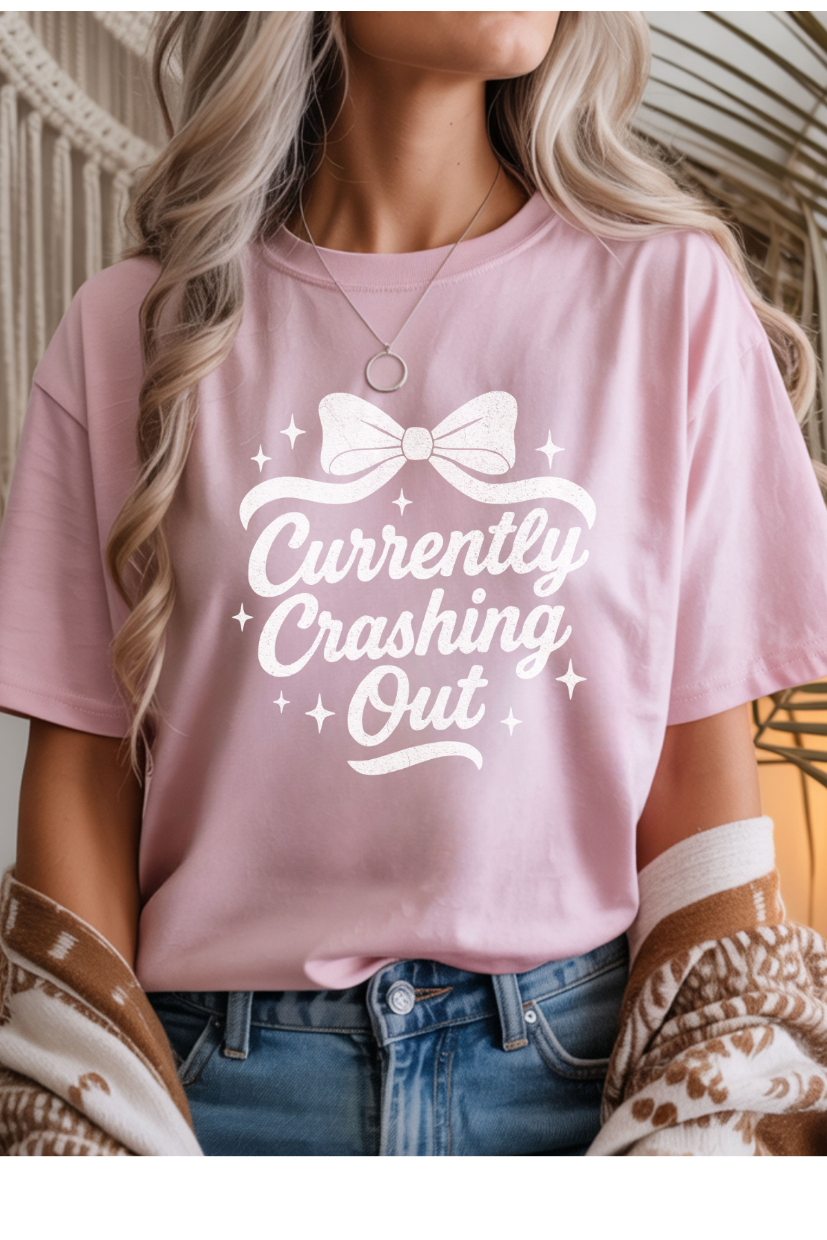 Wholesale Color Me Spring - Crashing Out #9 - Light Pink Gildan Tee