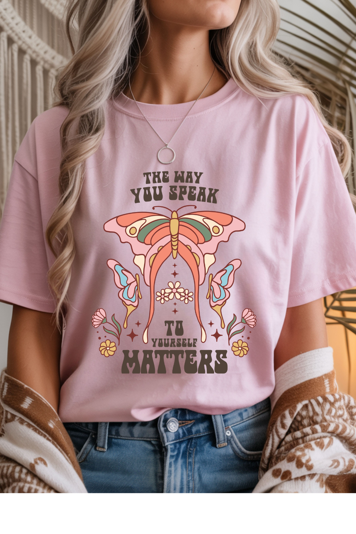 Wholesale Pink - The Way You Speak #7 - Light Pink Gildan Tee