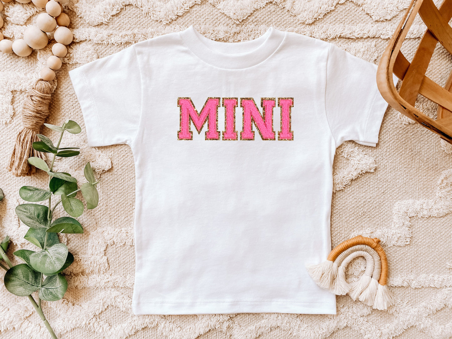 Wholesale Mini Patch Kids ALL PINK Graphic Tee - Black