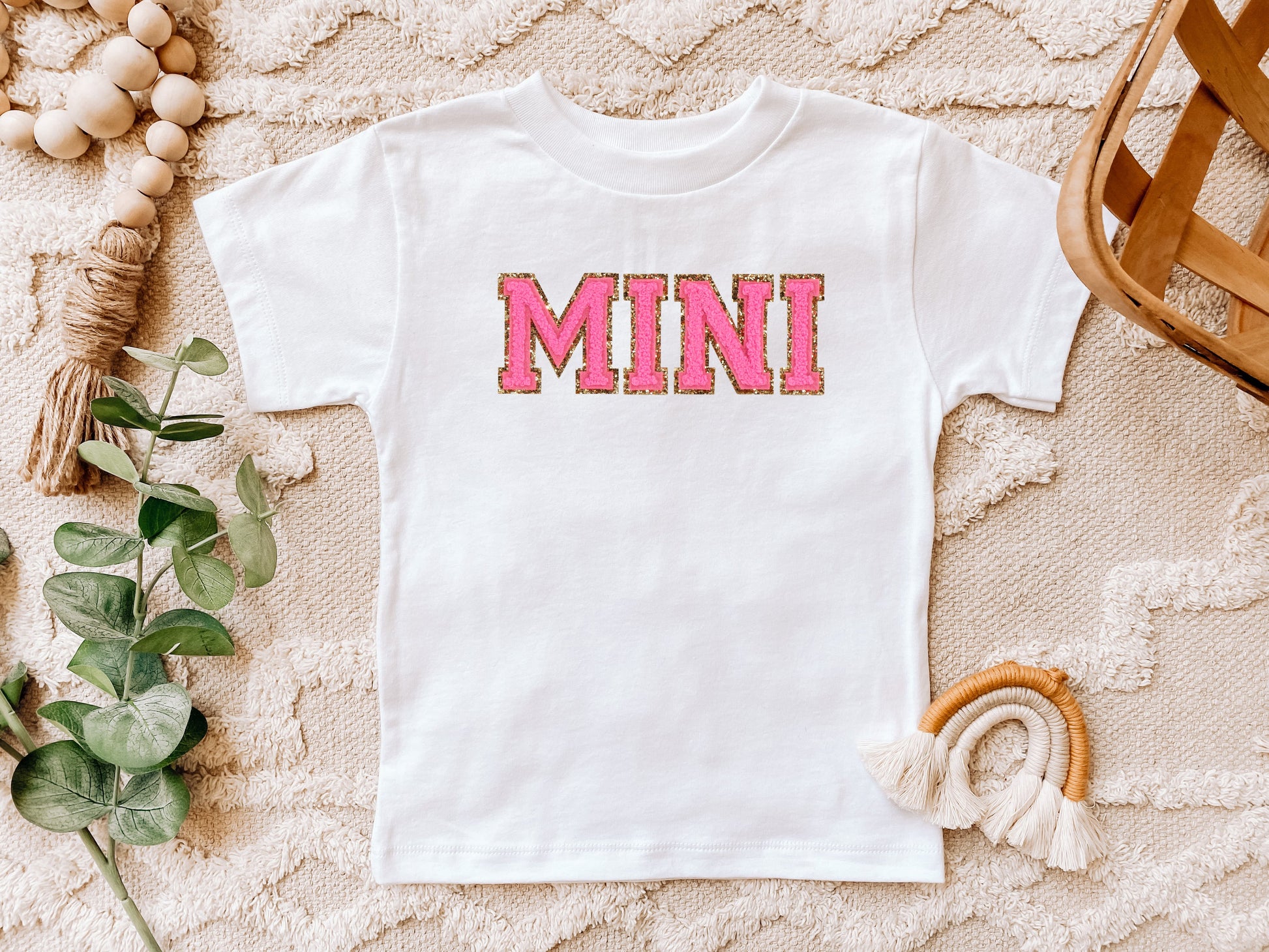 Wholesale Mini Patch Kids ALL PINK Graphic Tee - Black