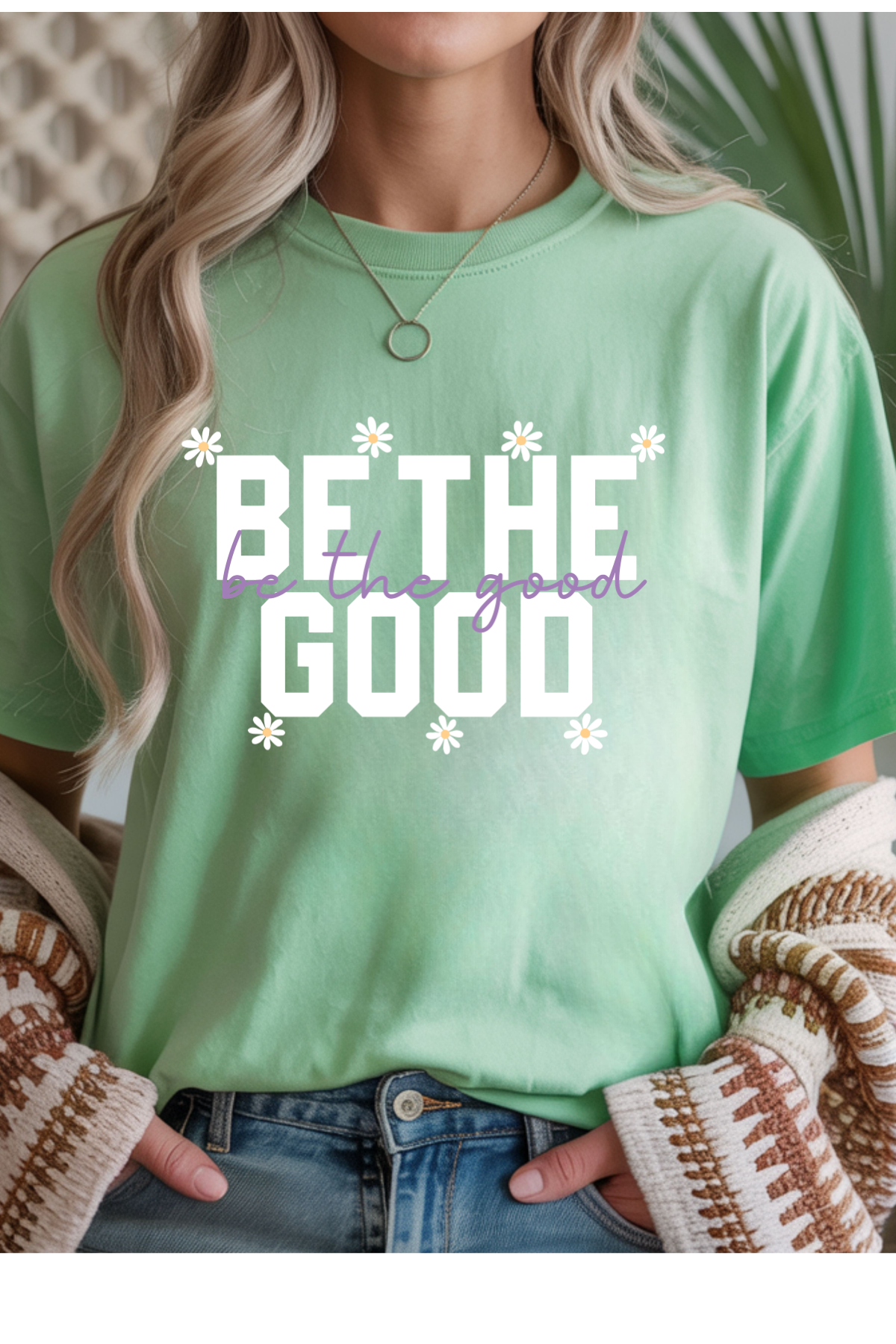 Wholesale Summer in Paris - Be The Good #2 - Mint Gildan Tee