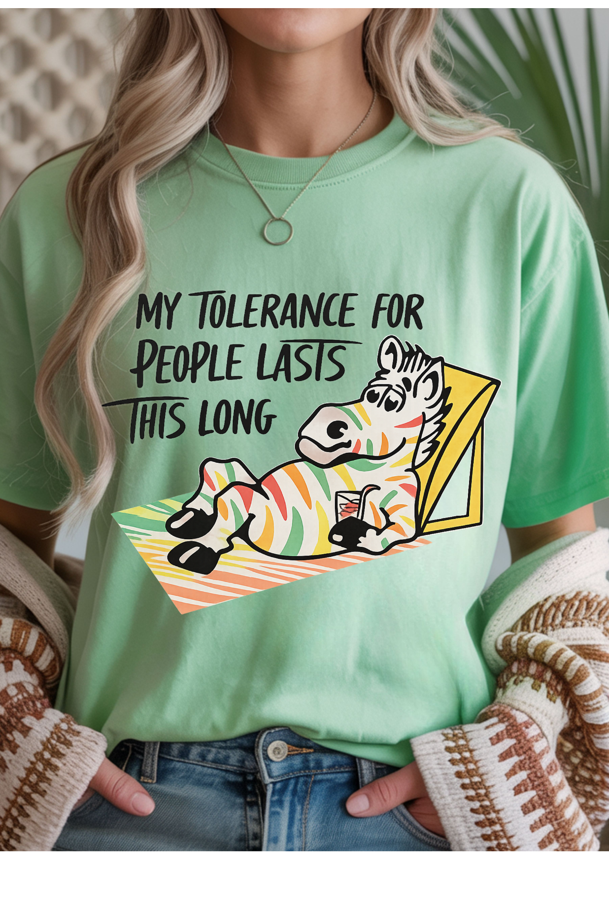 Wholesale Sun-Sational - Tolerance For People #9 - Mint Gildan Tee
