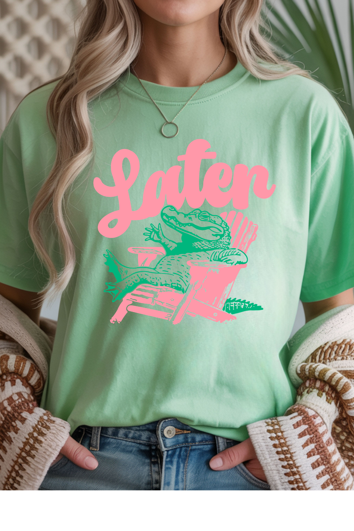 Wholesale Earth - Later Gator #10 - Mint Gildan Tee