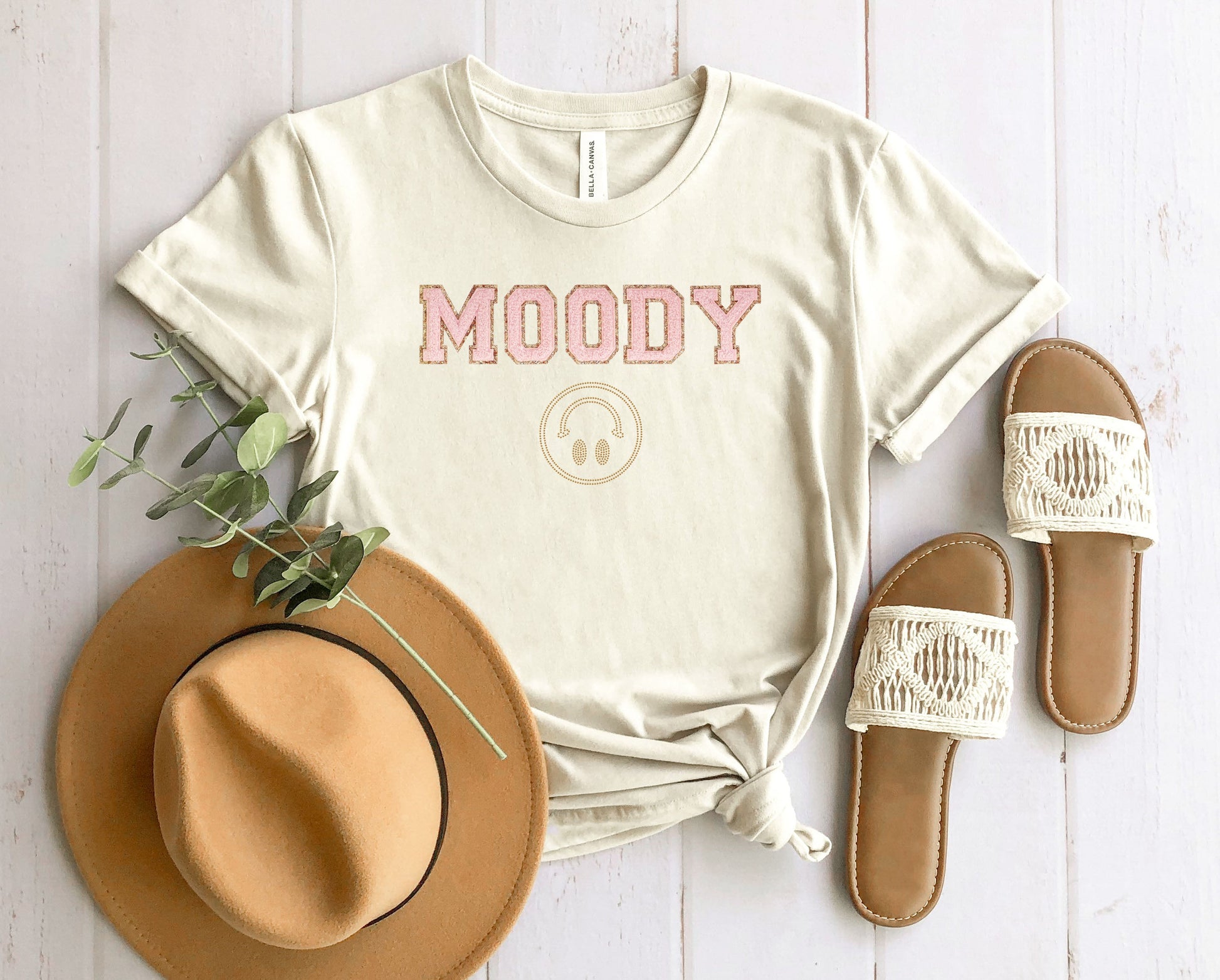 Wholesale Moody Graphic Tee - White Tshirt