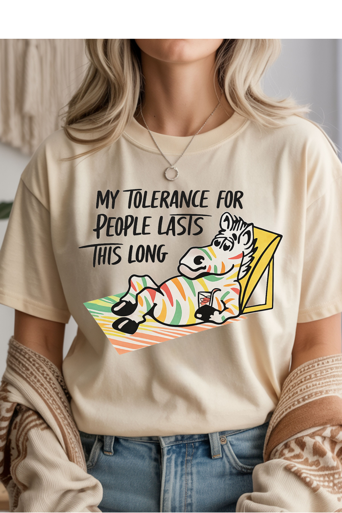 Wholesale Sun-Sational - Tolerance For People #9 - Natural Gildan Tee