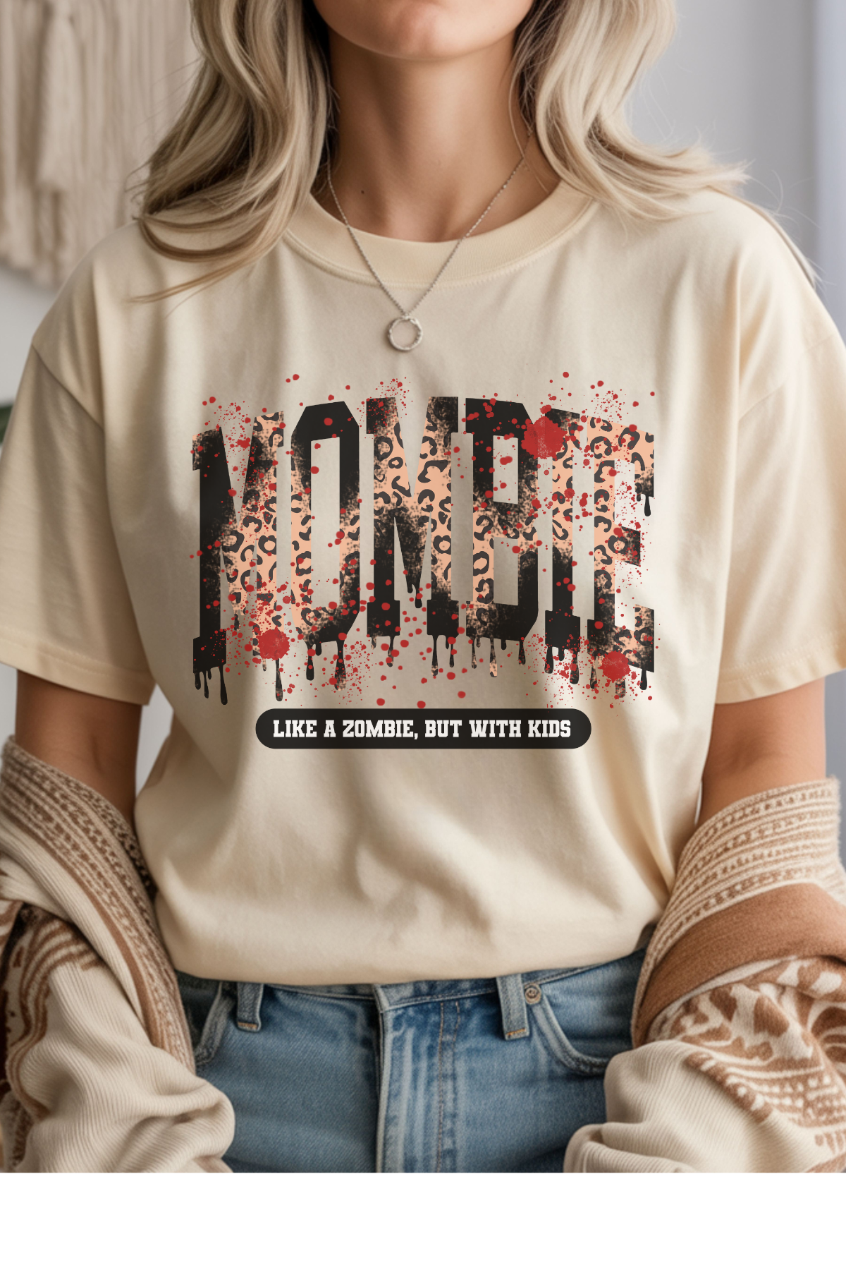 Wholesale Let the Games Begin - Mombie #3 - Natural Gildan Tee