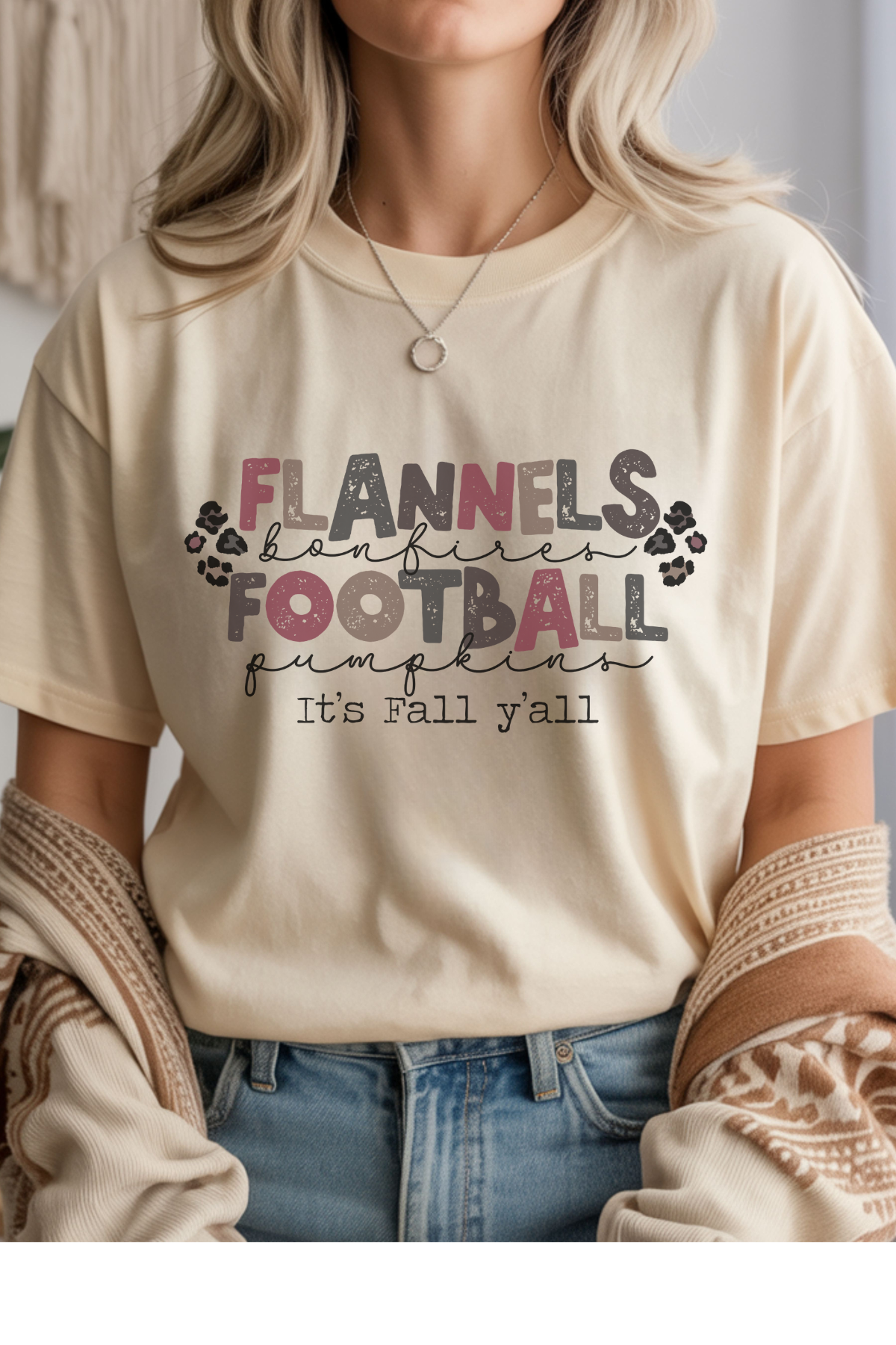 Wholesale Let the Games Begin - It's Fall Y'all #4 - Natural Gildan Tee