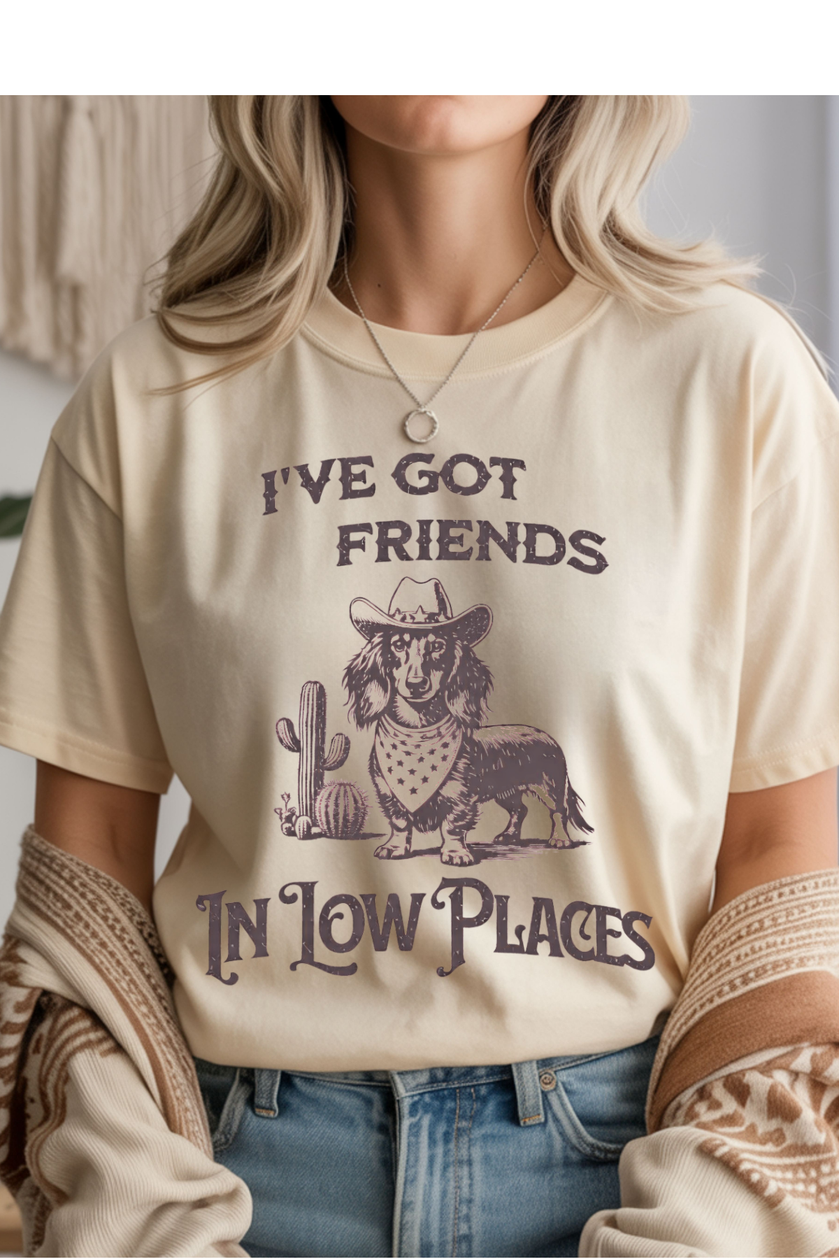 Wholesale Sun-Sational - Friends In Low Places #2 - Natural Gildan Tee