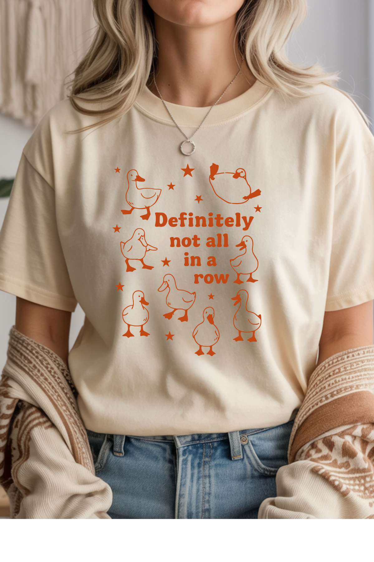 Wholesale Soft Meadow - Definitely Not #7 - Natural Gildan Tee