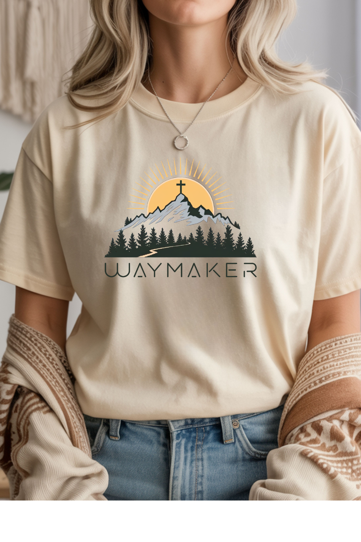 Wholesale Soft Meadow - Waymaker #9 - Natural Gildan Tee