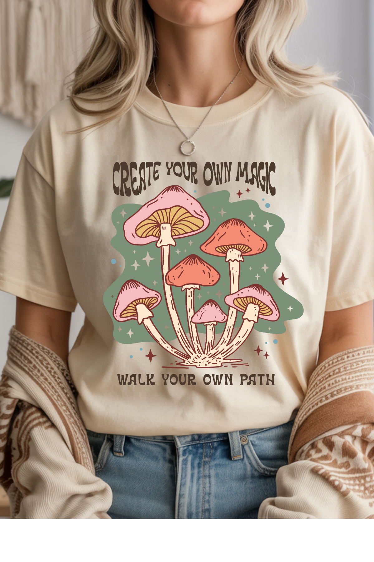 Wholesale Color Me Spring - Create Magic #6 - Natural Gildan Tee