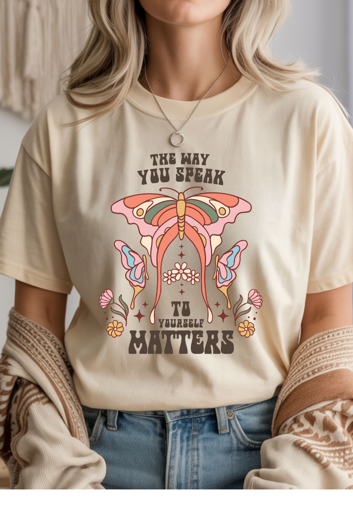 Wholesale Pink - The Way You Speak #7 - Natural Gildan Tee