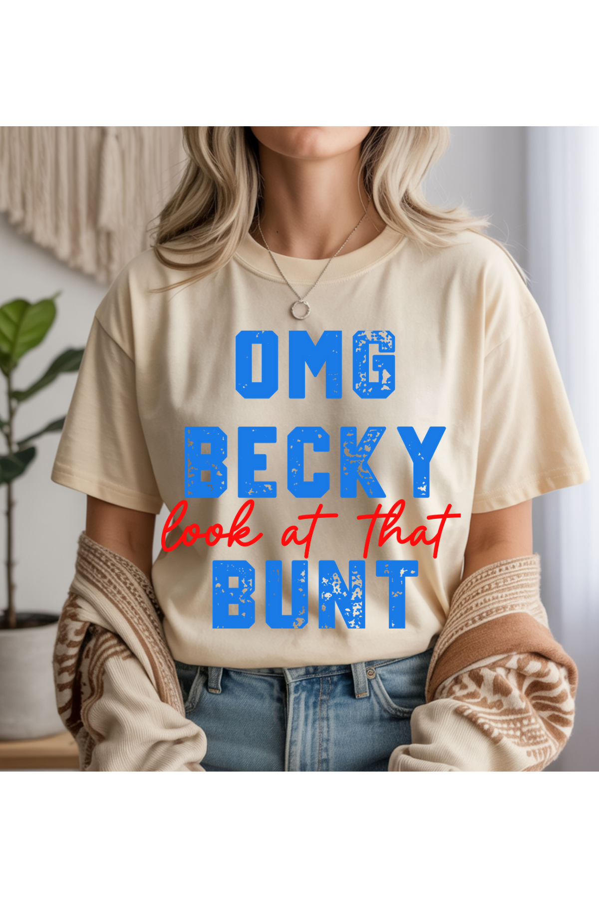 Wholesale Black & Teal - OMG Bunt #2 - Natural Gildan Tee