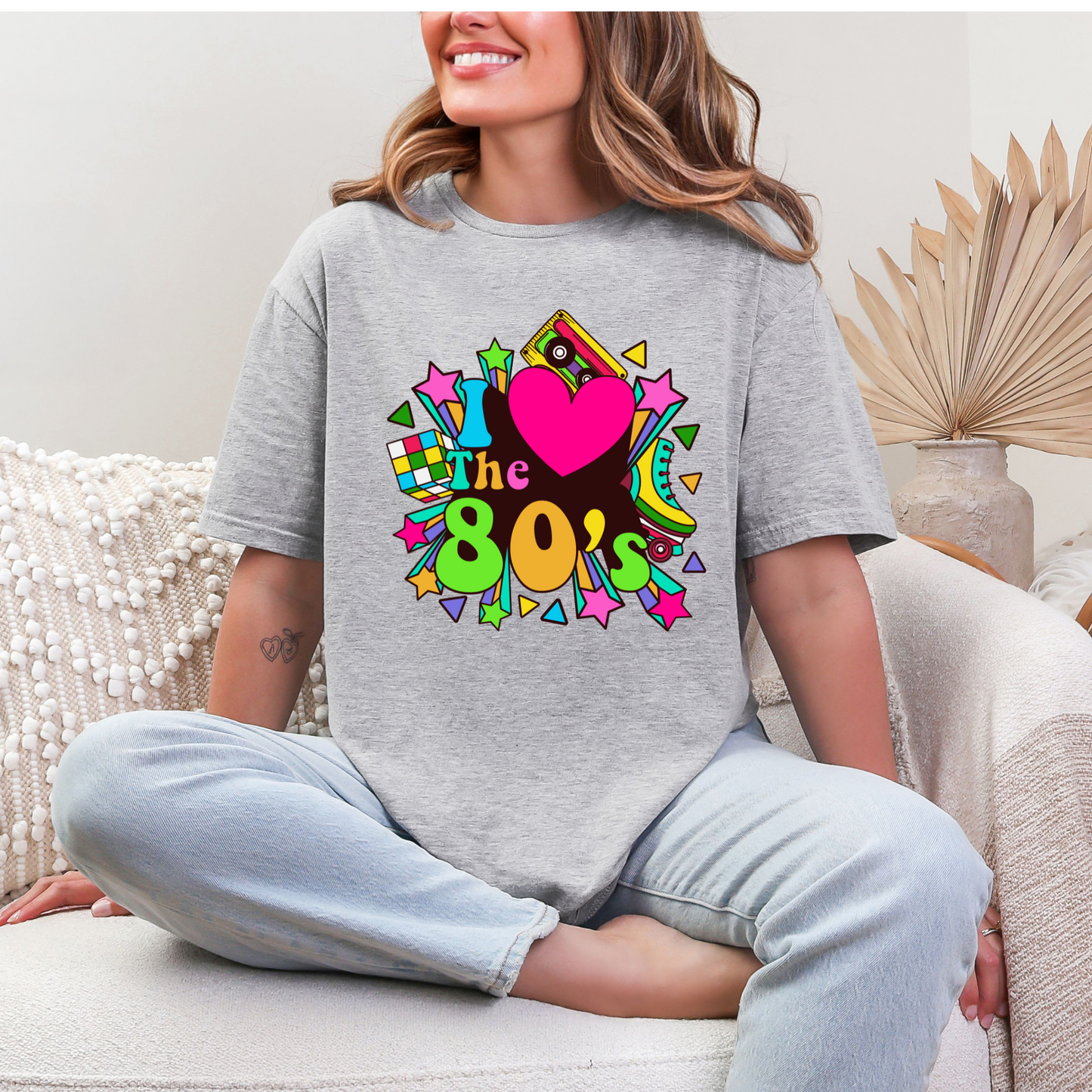 Wholesale Neon Summer Nights 1 Graphic Tee - White Tee