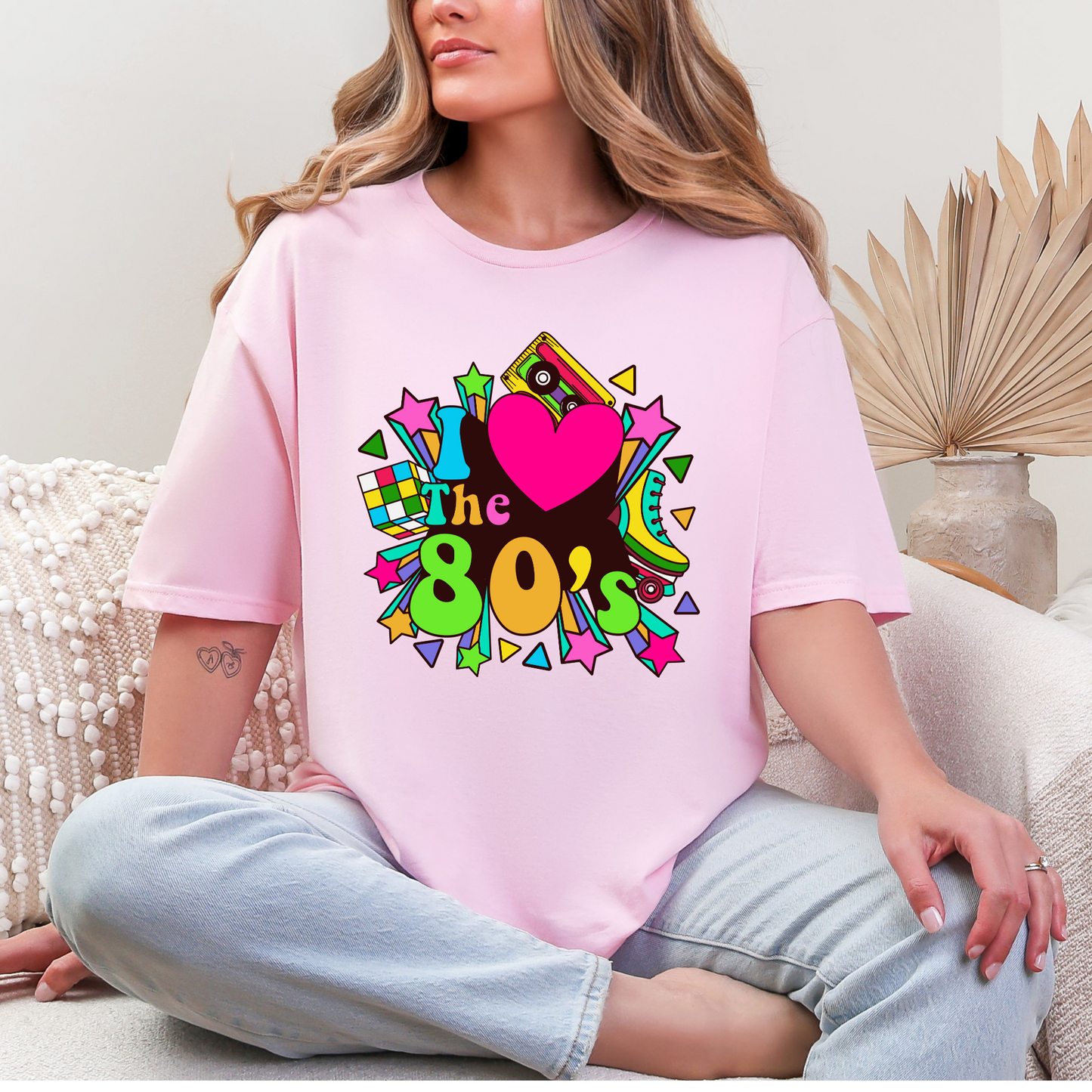 Wholesale Neon Summer Nights 1 Graphic Tee - Pink Tee