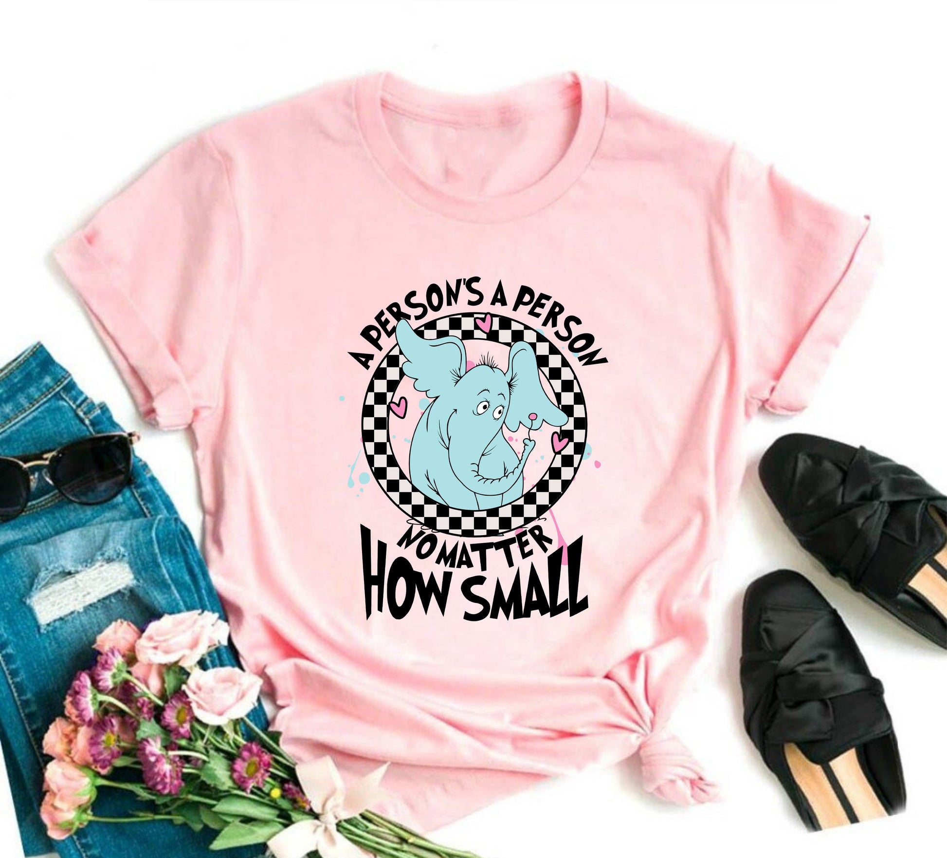 Wholesale No Matter How Small Graphic Tee - Pink