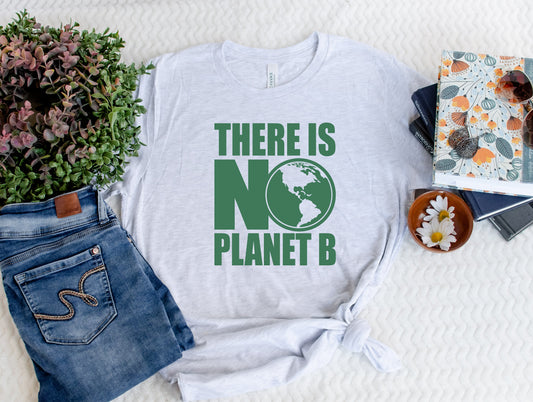 Wholesale No Planet B Graphic Tee - Grey