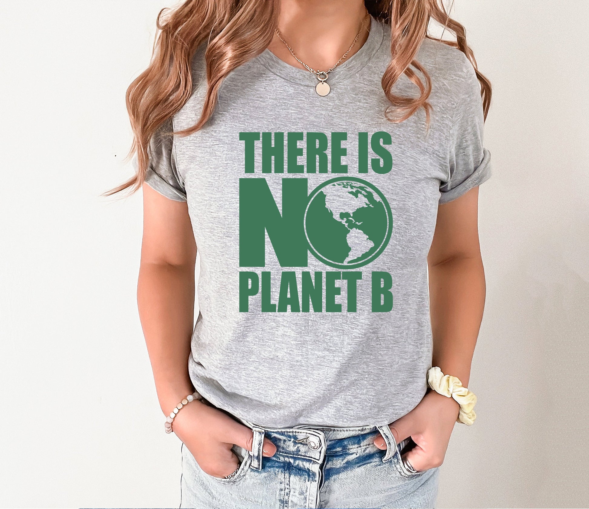 Wholesale No Planet B Graphic Tee - Ash