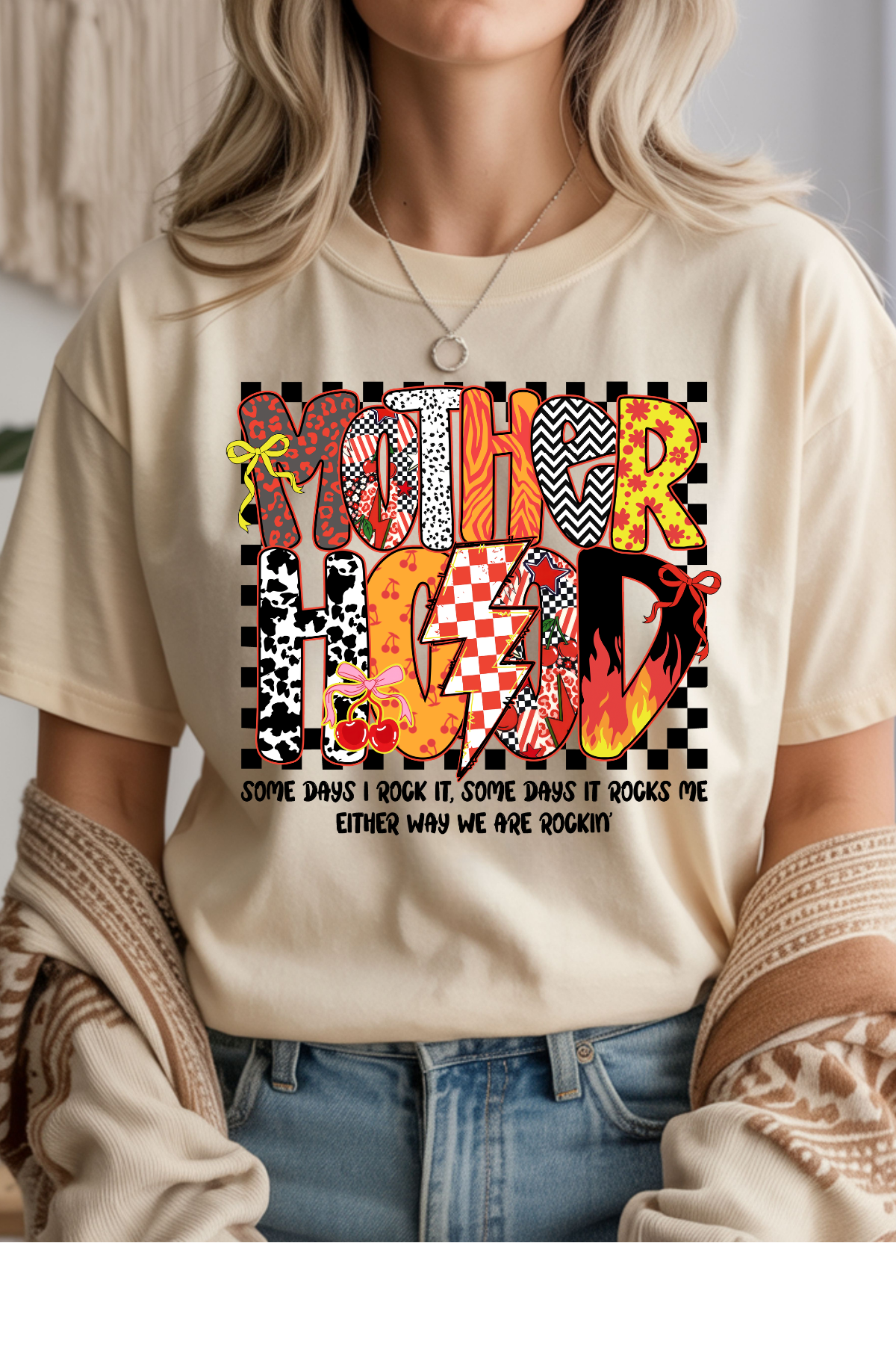 Wholesale Indigo - MotherHOOD #9 - Natural Gildan Tee