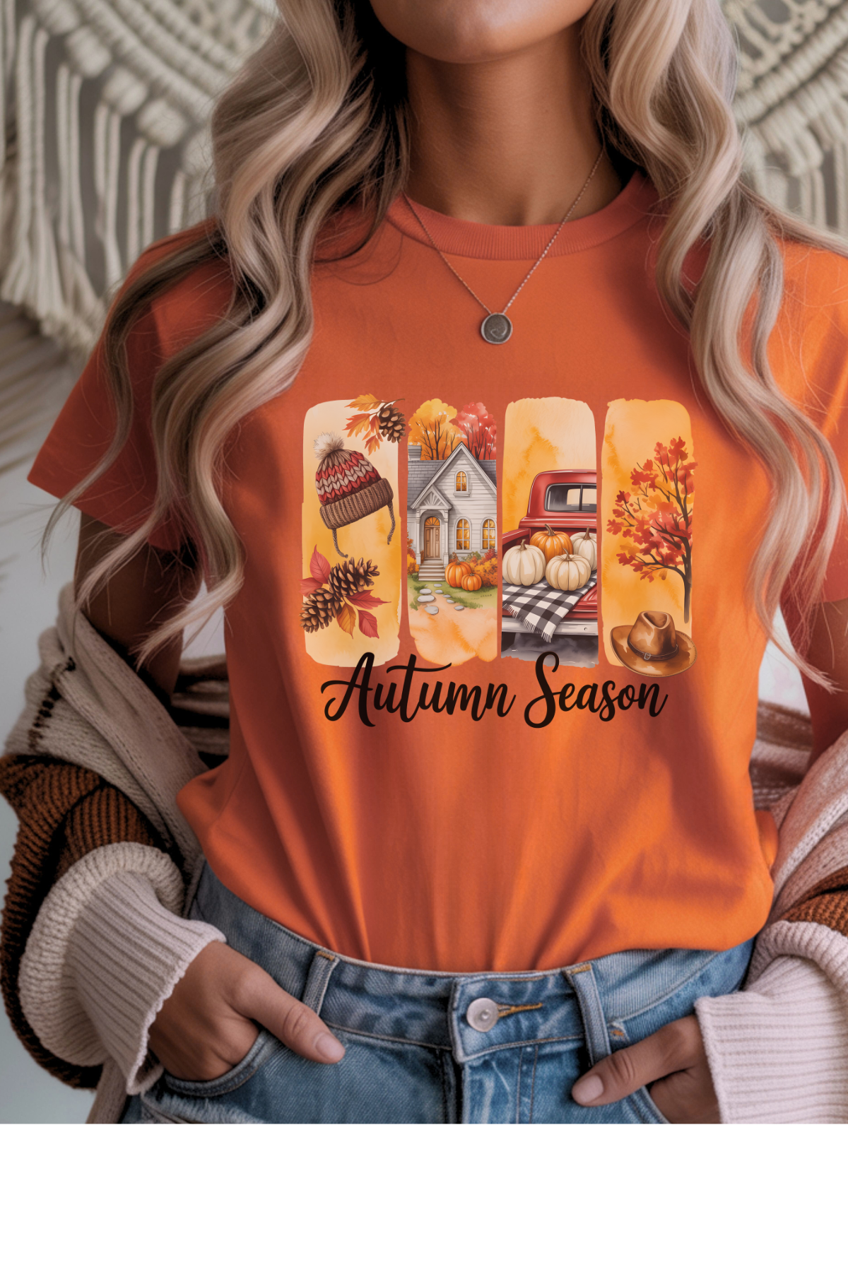 Wholesale Fifty Shades of Brown - Autumn Season #4 - Orange Gildan Tee