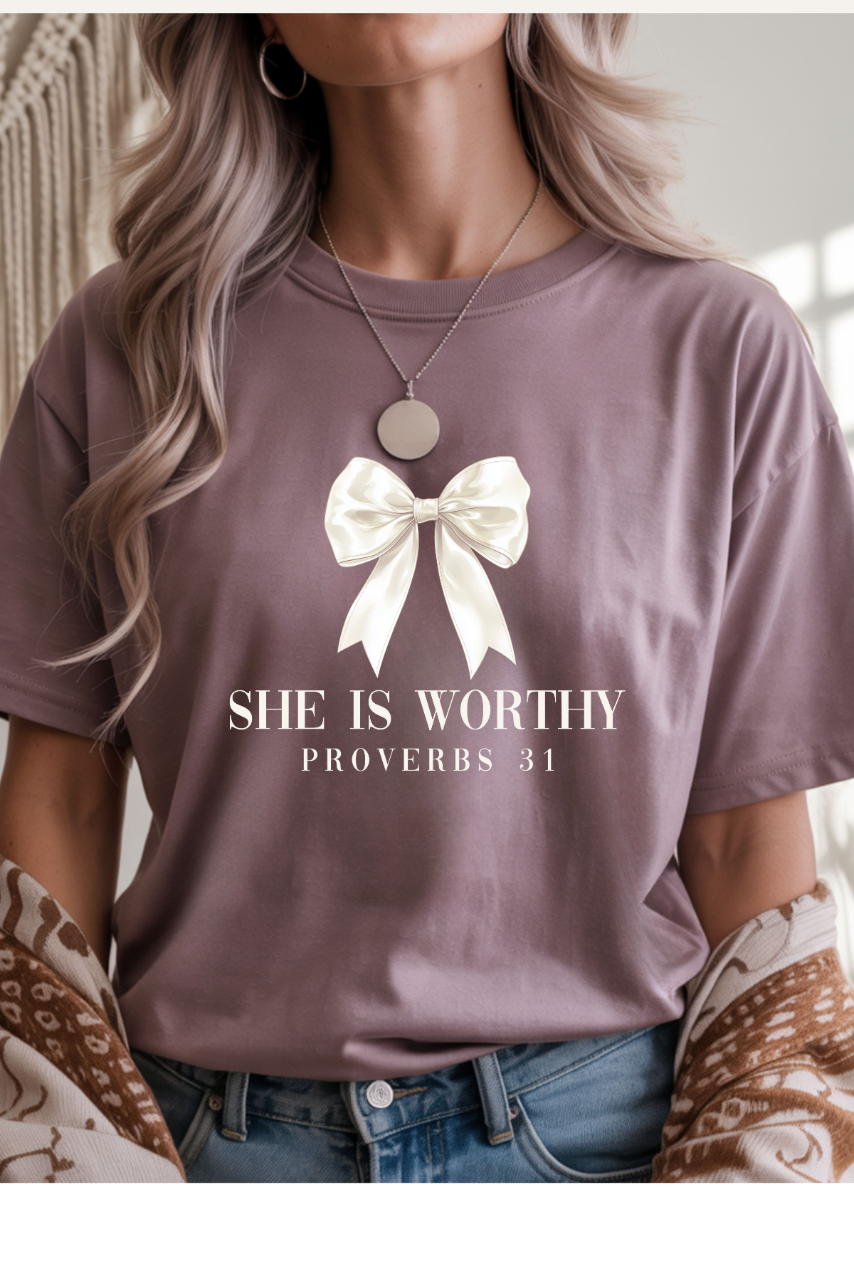 Wholesale Hey Jude - She is Worthy - #8 - Paragon Gildan Tee