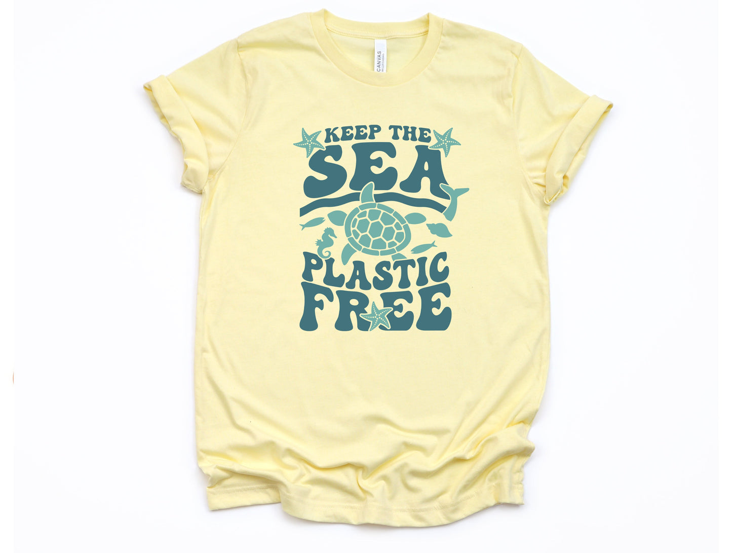 Wholesale Plastic Free Graphic Tee - Ash