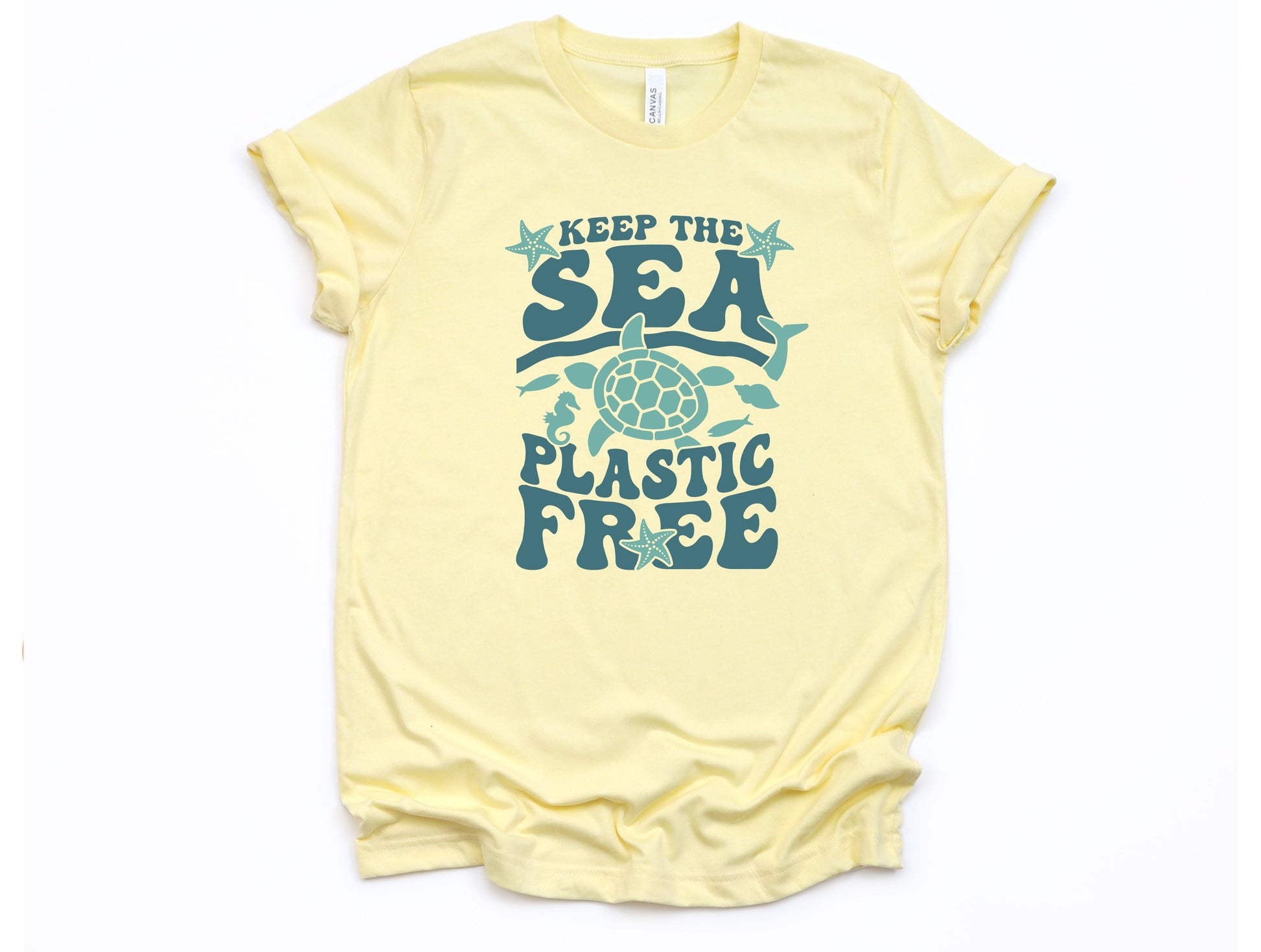 Wholesale Plastic Free Graphic Tee - Ash