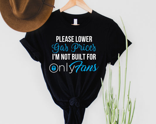Wholesale Please Lower Gas Prices Graphic Tee - Black