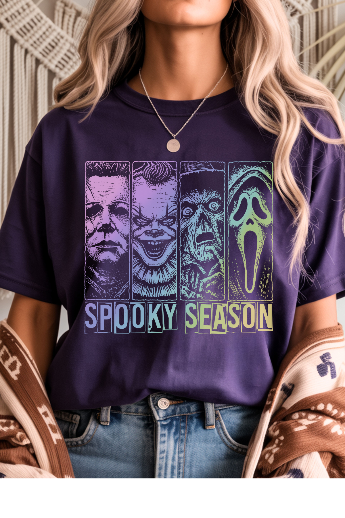 Wholesale Mulberry Nights - Spooktacular Four #9 - Purple Gildan Tee