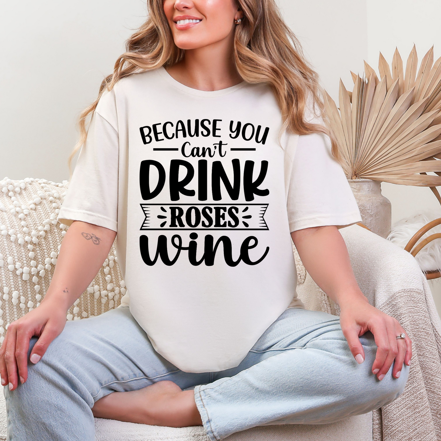 Wholesale Rose After Dark 3 Graphic Tee - Natural Tee