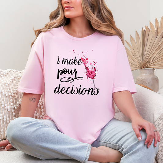 Wholesale Rose After Dark 6 Graphic Tee - Light Pink Tee