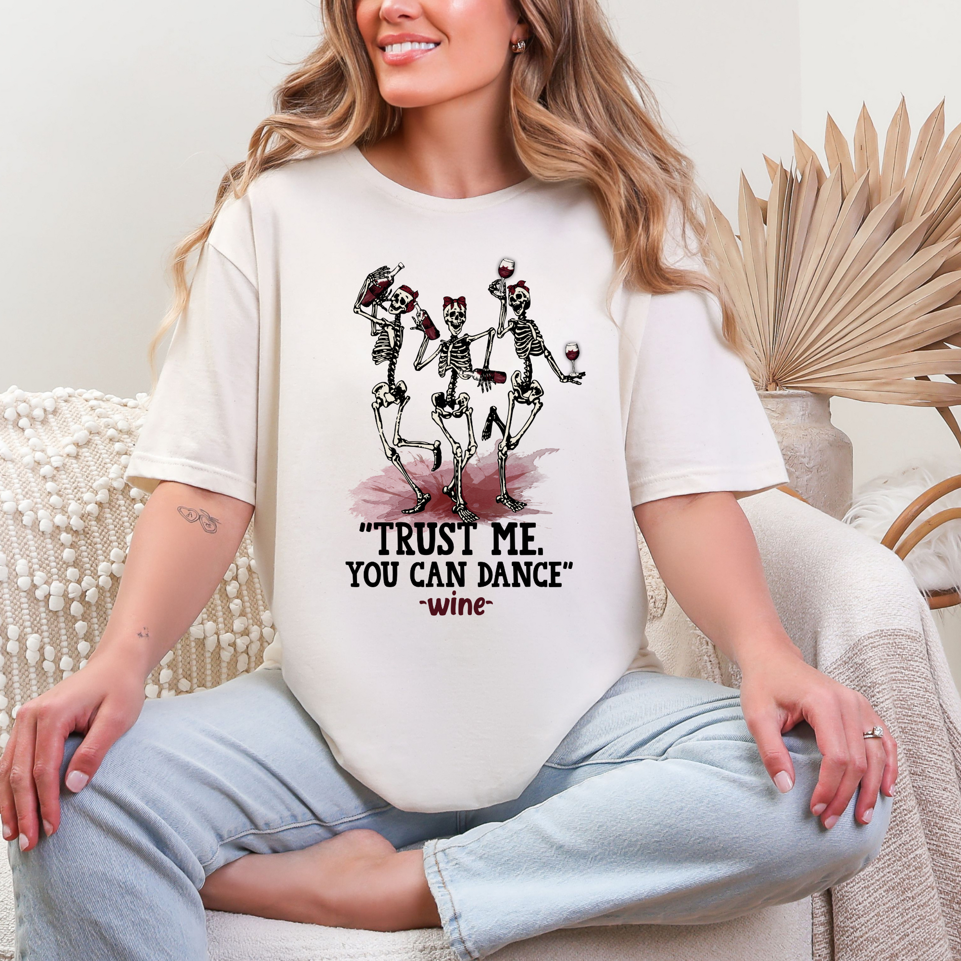 Wholesale Rose After Dark 9 Graphic Tee - Natural Tee