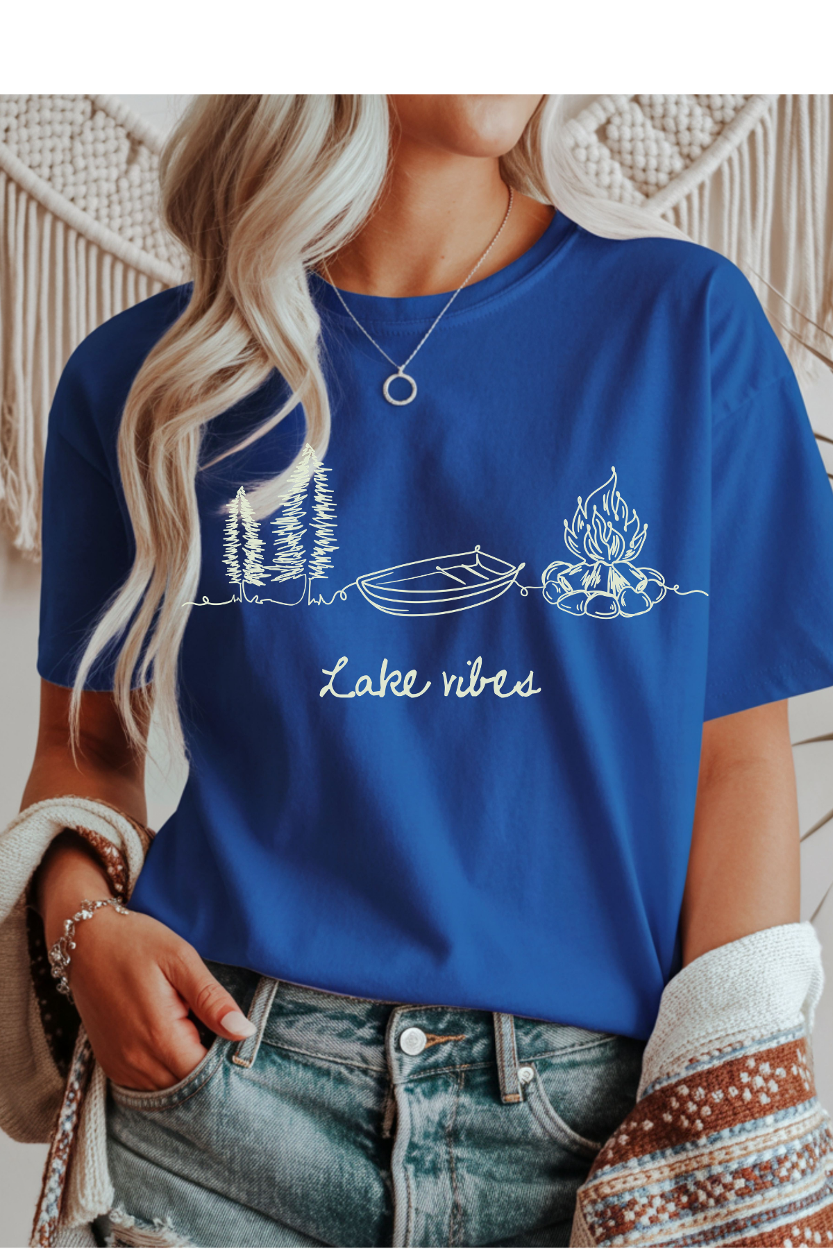 Wholesale Sun-Sational - Lake Vibes #3 - Royal Gildan Tee