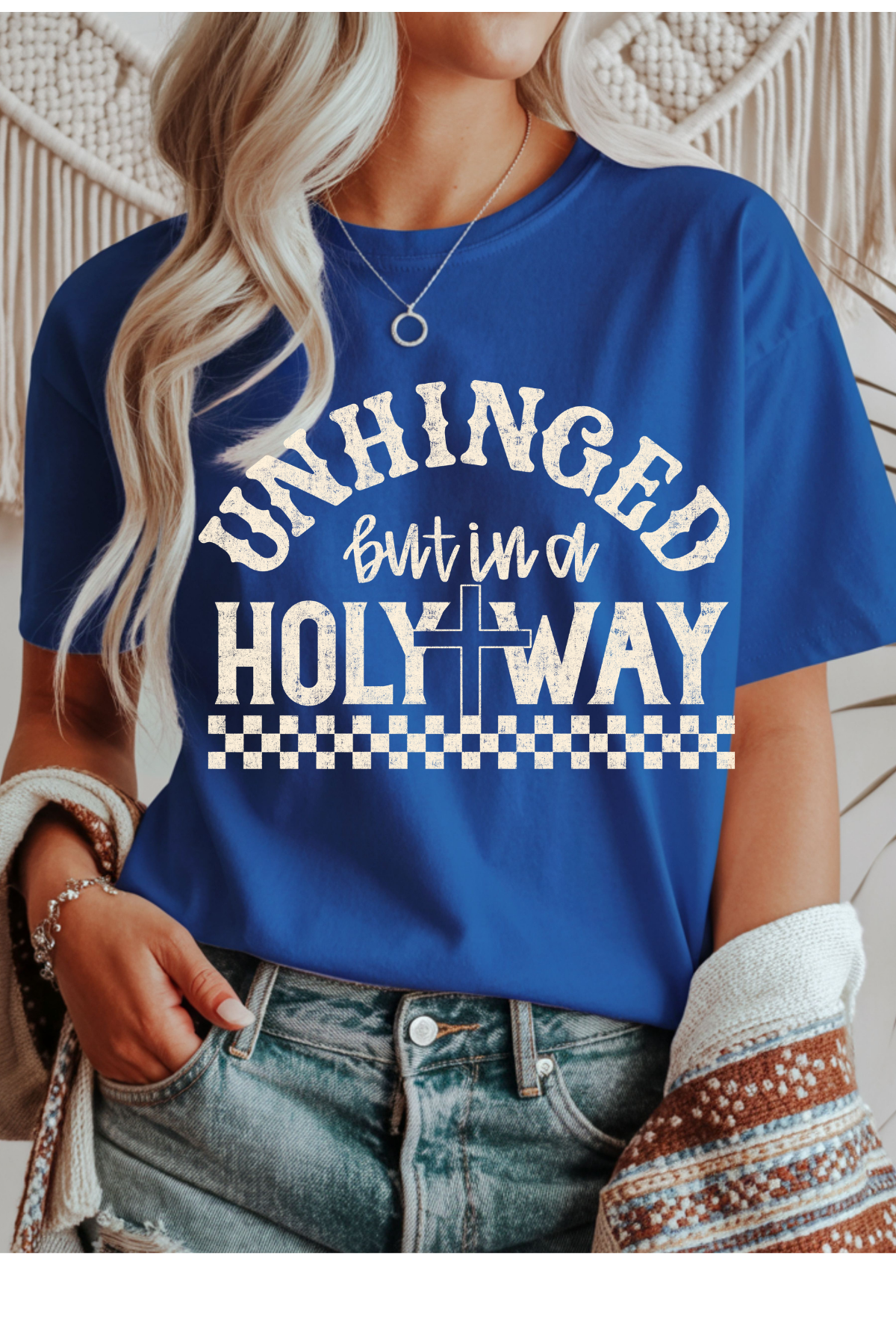 Wholesale Black & Teal - Unhinged #9 - Royal Tee