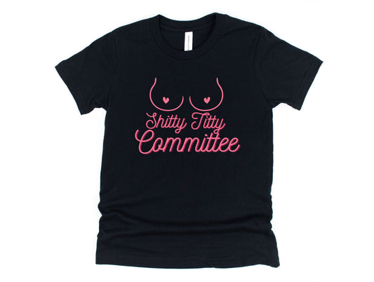 Wholesale Shitty Titty Graphic Tee - Black